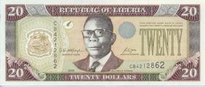 Liberia, 20 Dollar, P28c