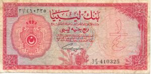 Libya, 1/4 Pound, P23a