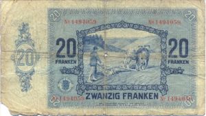 Luxembourg, 20 Franc, P37a