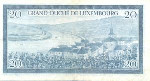 Luxembourg, 20 Franc, P49a