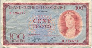 Luxembourg, 100 Franc, P50a