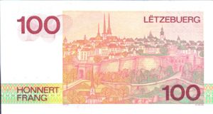Luxembourg, 100 Franc, P58b
