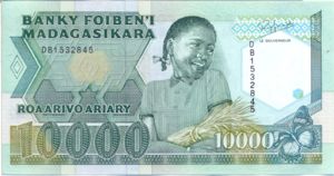 Madagascar, 2000/10000 Ariary/Franc, P74b