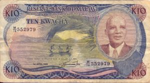 Malawi, 10 Kwacha, P21b