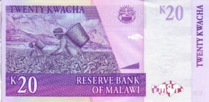 Malawi, 20 Kwacha, P52e