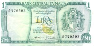 Malta, 1 Lira, P31c
