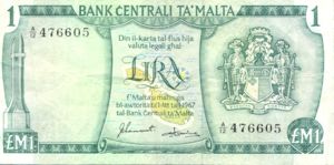 Malta, 1 Lira, P31f