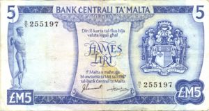 Malta, 5 Lira, P32f