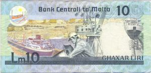 Malta, 10 Lira, P39