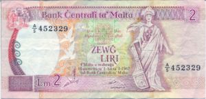Malta, 2 Lira, P45a