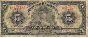 Mexico, 5 Peso, P34a