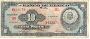 Mexico, 10 Peso, P58l Sign.2
