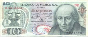Mexico, 10 Peso, P63c