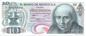 Mexico, 10 Peso, P63e