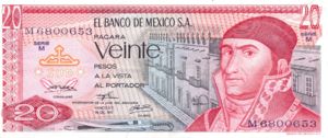 Mexico, 20 Peso, P64a