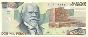 Mexico, 2,000 Peso, P86c Sign.2