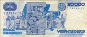 Mexico, 20,000 Peso, P91a
