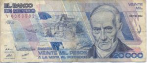 Mexico, 20,000 Peso, P92a