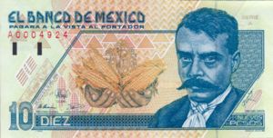 Mexico, 10 New Peso, P99