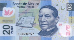 Mexico, 20 Peso, P122b