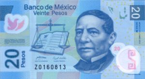 Mexico, 20 Peso, P122e