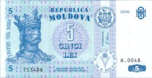 Moldova, 5 Lei, P9d