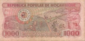 Mozambique, 1,000 Meticais, P132b