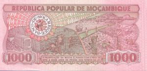 Mozambique, 1,000 Meticais, P132c