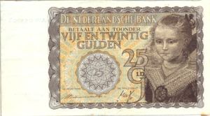 Netherlands, 25 Gulden, P57