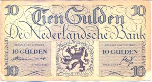 Netherlands, 10 Gulden, P74