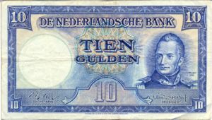 Netherlands, 10 Gulden, P83