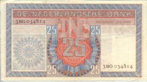Netherlands, 25 Gulden, P84