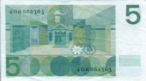 Netherlands, 5 Gulden, P90a