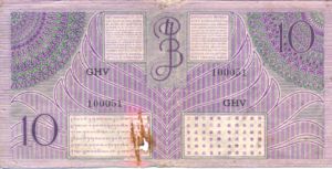 Netherlands Indies, 10 Gulden, P90