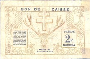 New Caledonia, 2 Franc, P56a