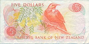 New Zealand, 5 Dollar, P165d