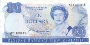 New Zealand, 10 Dollar, P172b