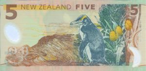 New Zealand, 5 Dollar, P185b
