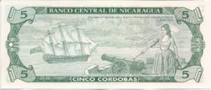 Nicaragua, 5 Cordoba, P174 Sign.1