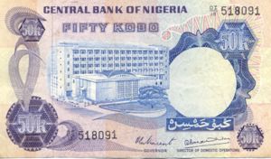 Nigeria, 50 Kobo, P14d