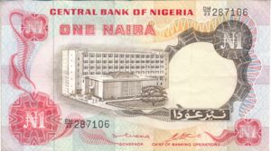 Nigeria, 1 Naira, P15b