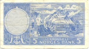Norway, 5 Krone, P30a