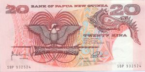 Papua New Guinea, 20 Kina, P10c