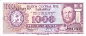 Paraguay, 1,000 Guarani, P207