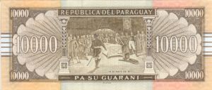 Paraguay, 10,000 Guarani, P224a