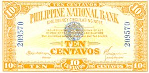 Philippines, 10 Centavo, P39