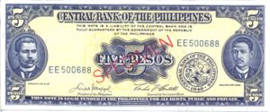Philippines, 5 Peso, P135s4