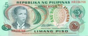 Philippines, 5 Peso, P160d