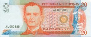 Philippines, 20 Peso, P170b