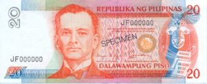 Philippines, 20 Peso, P170s